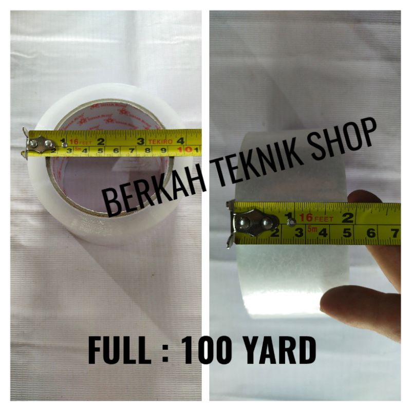 

LAKBAN BENING BESAR 100 YARD FULL lakban dus kertas box isolasi
