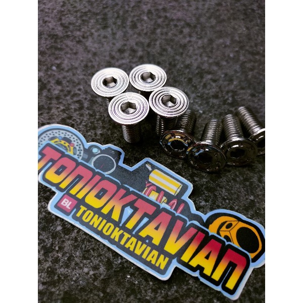 Baut disc cakram motor universal baut cakram baut piringan cakram krom chrome