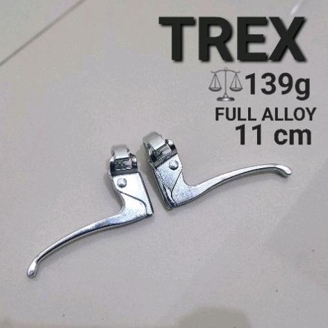 HANDLE REM TUAS BRAKE LEVER HANDEL GAGANG REM BRAKE SEPEDA MINI BAHAN ALLOY ALUMUNIUM MERK TREX