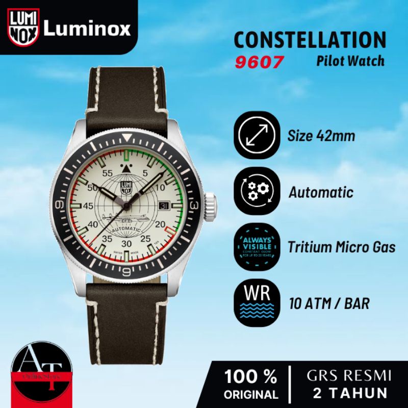 Jam Tangan Automatic Luminox 9607 Air Constellation Pilot Watch ORIGINAL