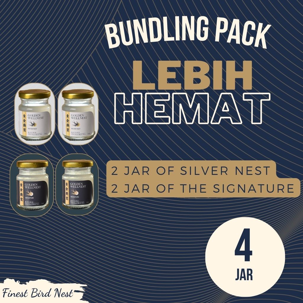 

BUNDLING PACK 4 JAR SARANG BURUNG WALET GOLDEN WELLNEST