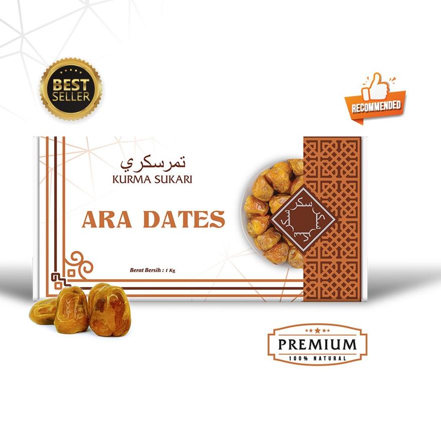 

Promo | KI3 | Kurma Sukari 1kg PREMIUM KEMTAN ARA DATES Lembut dan Basah
