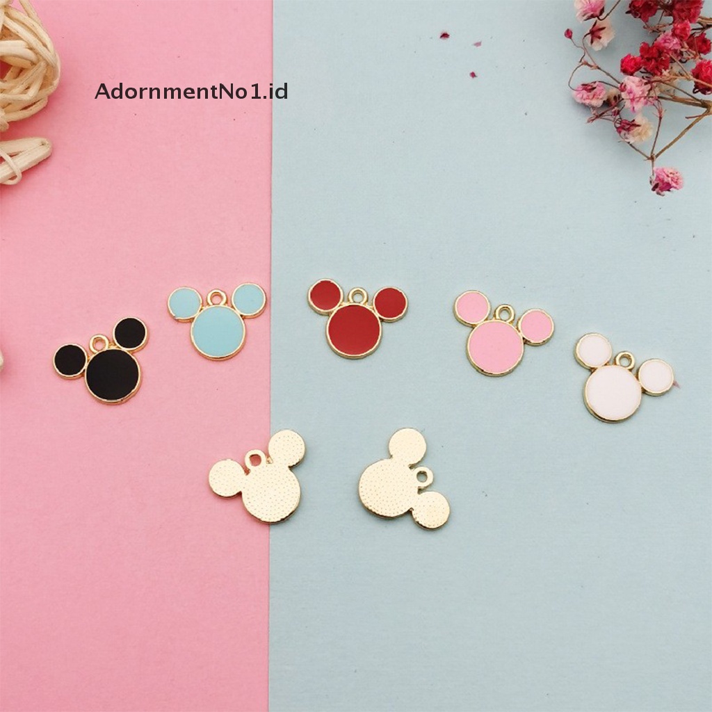 [AdornmentNo1] Mickey series DIY drip oil Perhiasan Aksesoris K gold headwear earrings [ID]