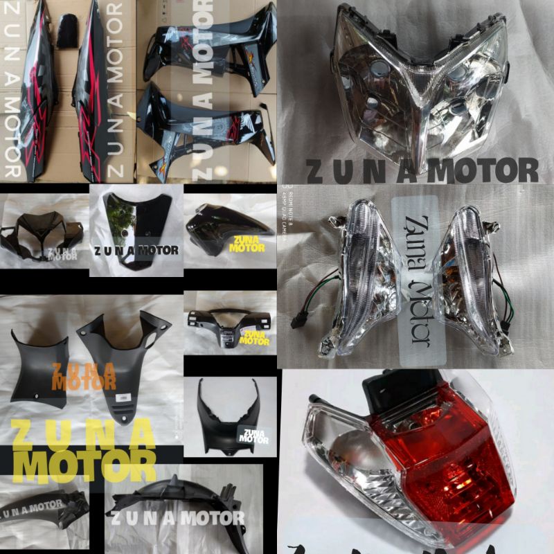 Full bodi set supra x 125 R new betmen 2008 2009 hitam