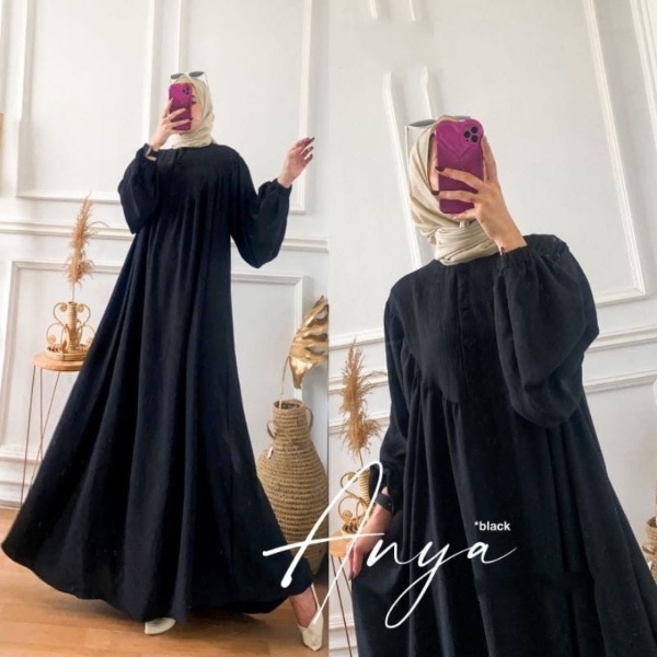 Gamis Anya Dress Maxy Crincle Airflow