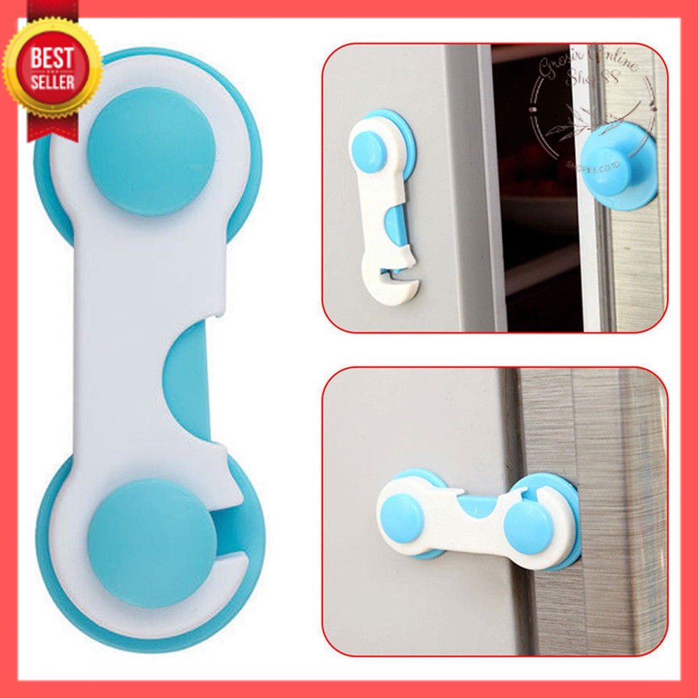 GOS -B410- Pengaman Pintu Laci Lemari - Baby Safety Lock Cantolan Pintu - Kunci Pengaman Pintu Laci Lemari Pakaian