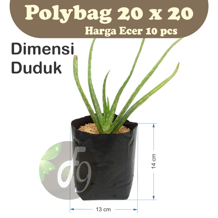 Polybag 20x20 Per 10 pcs - plastik polybag polibag semai tanaman