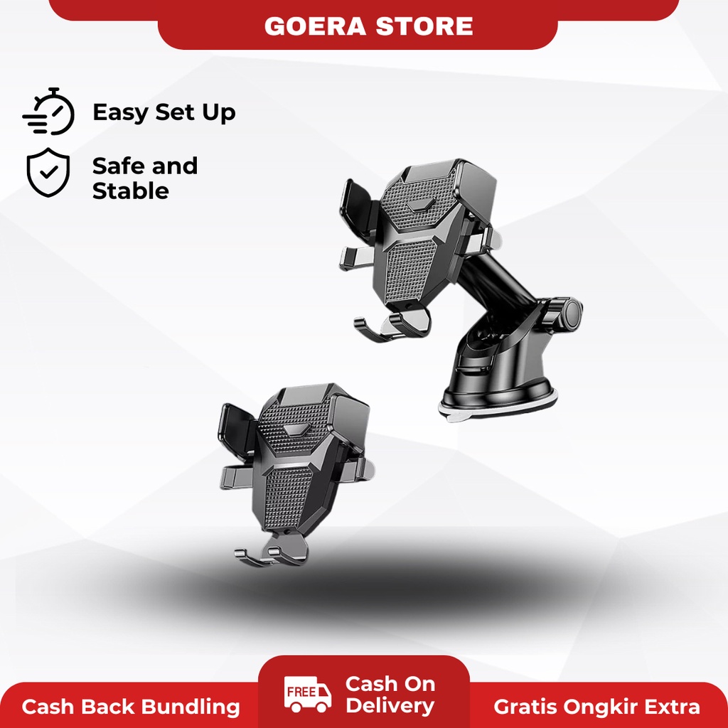 Goera G60 - Phone Holder Mobil - Car Phone Holder - Phone Holder - Universal Phone Holder Mobil