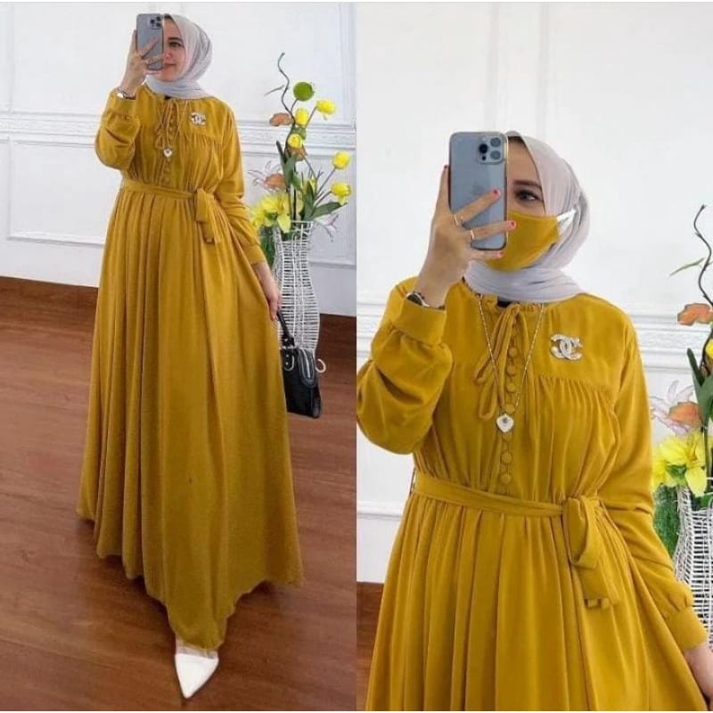 Sheyla dress/Ceruy Baby Doll/GamisMurah GamisKekinian Baju Muslimah