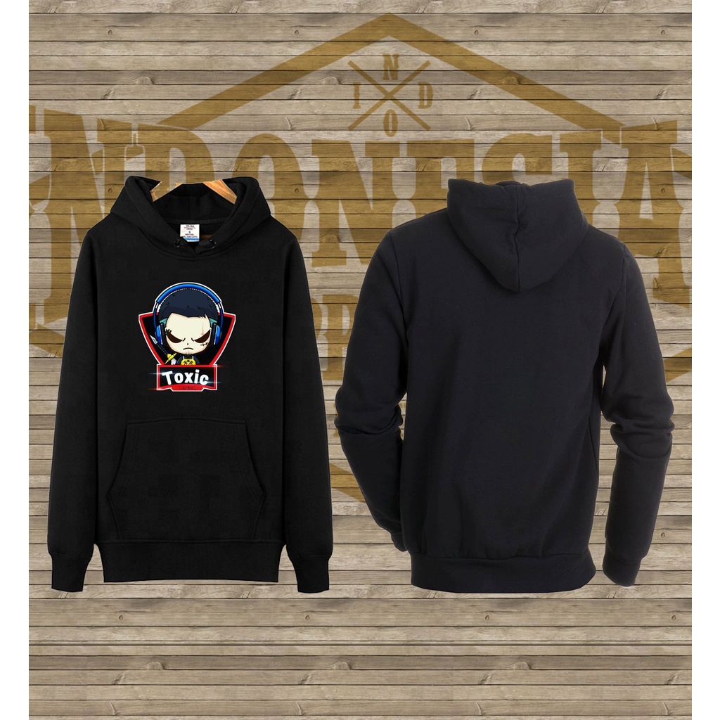 HOODIE PRIA WANITA GAME TOXIC GAMING