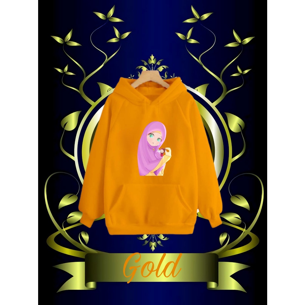 Hzl_outfit Sweater Hoodie Hijab Purple Anak Perempuan/ HOODIE ANAK PEREMPUAN SWEATER