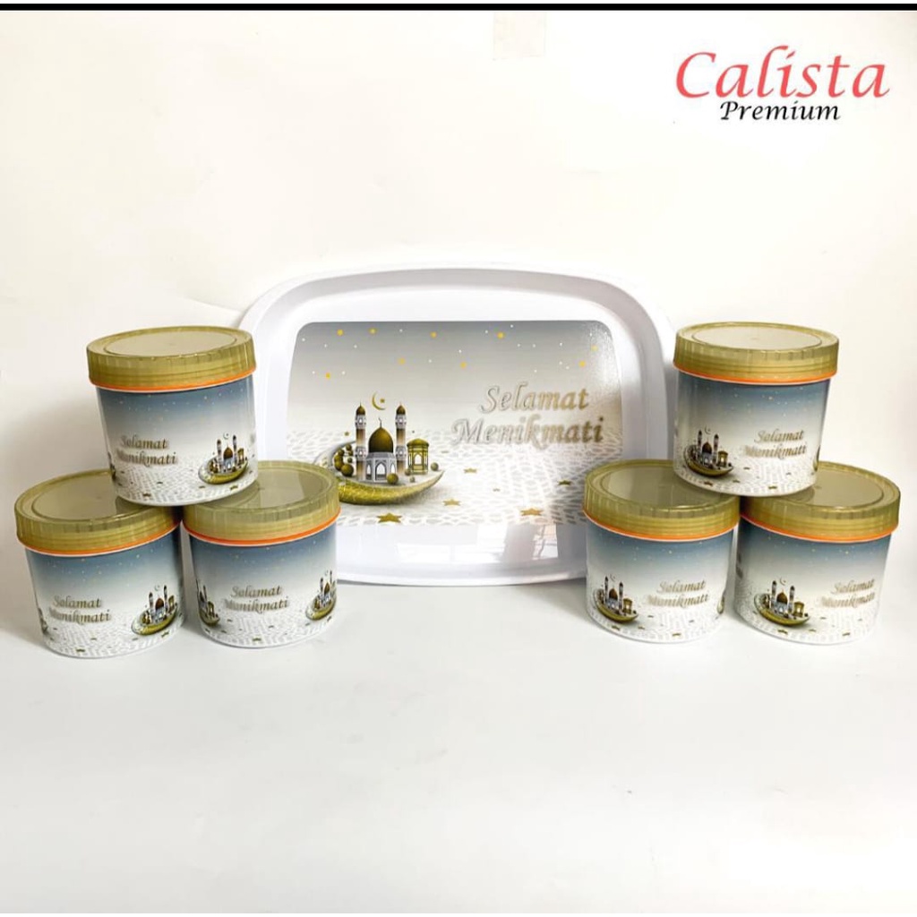 Toples nampan set calista premium / toples lebaran SAPORO HIRO toples lebaran