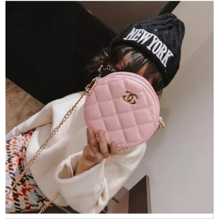 Tas selempanag wanita terbaru dan kekinian/TAs BULAT TALI RANTAI