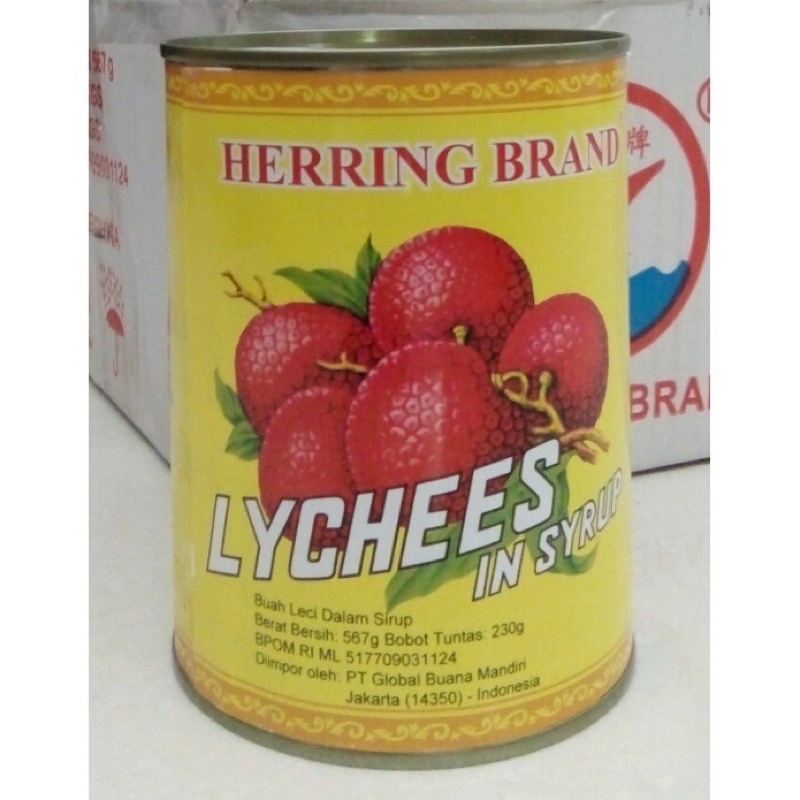 

Leci Kaleng Lychee Herring 567gr - KARTONAN