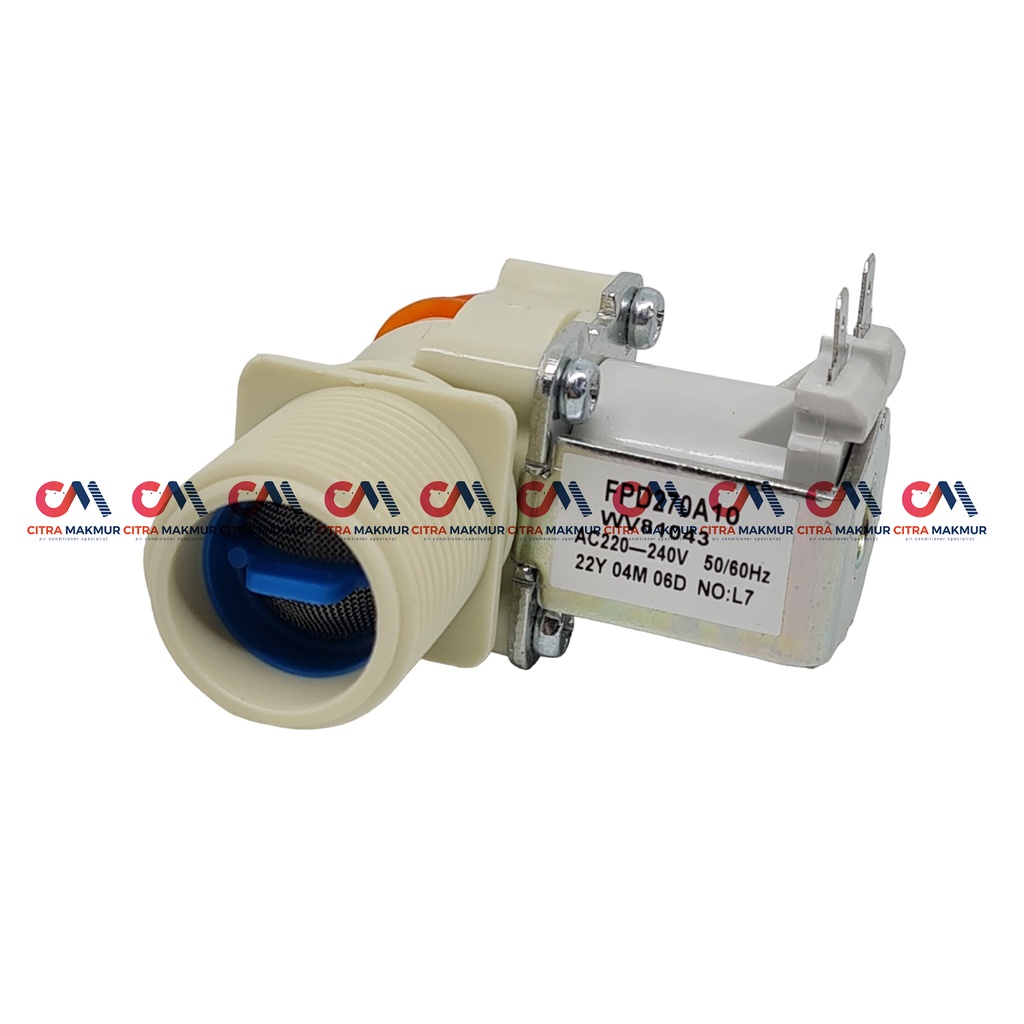 Solenoid Valve Mesin Cuci Water Inlet Mesin Cuci 1 Tabung Inlet Samsung Top Loading Lurus 180 derajat Solonoid Masuk Air 220 Volt