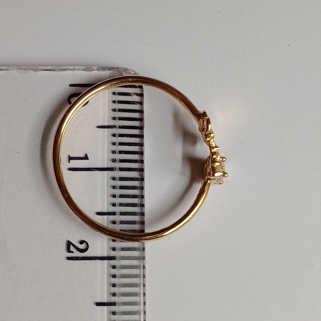 Cincin emas 17K - 0.7 gr kadar 750 - 4084