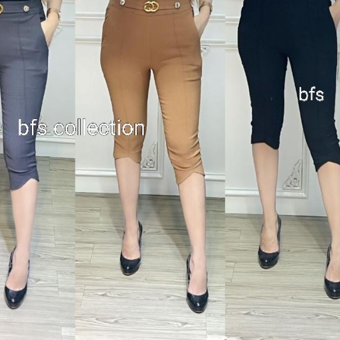 Promo - Celana Wanita Soft jeans Stretch 7/8 / Celana Putih . . . . . .