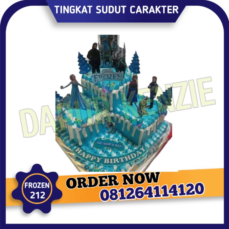 

Cake Ulang Tahun Tingkat Sudut Karakter Frozen