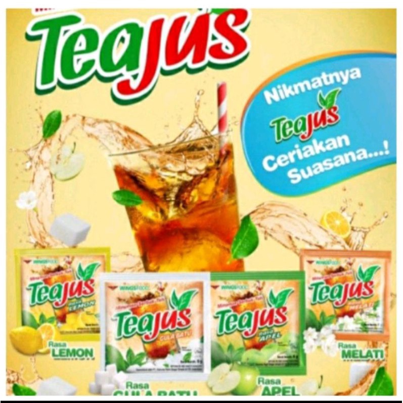 MINUMAN SERBUK TEAJUS PRAKTIS DAN SEGAR