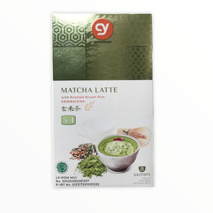 

CY MATCHA LATTE WITH ROASTED BROWN RICE GENMAICHA 3IN1