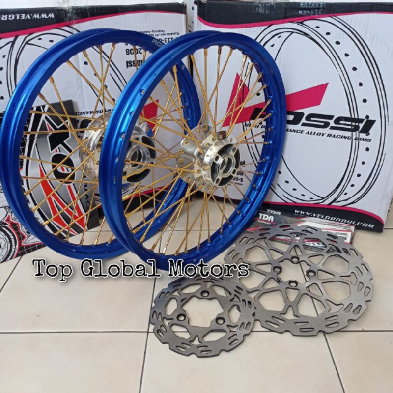 Jual Velg Velk Paketan Satria FU Karbu/Injeksi Sepasang Bonus Piringan