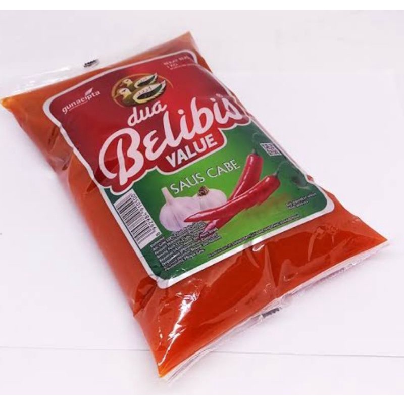 

Saus cabe dua belibis(Refill bantalan 1kg)