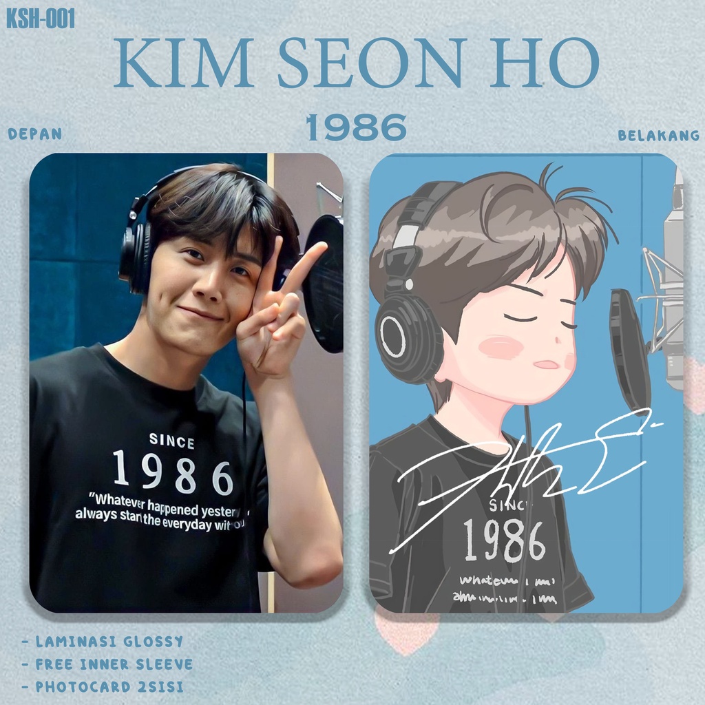 Photocard Kim Seon-Ho 1986 Unofficial