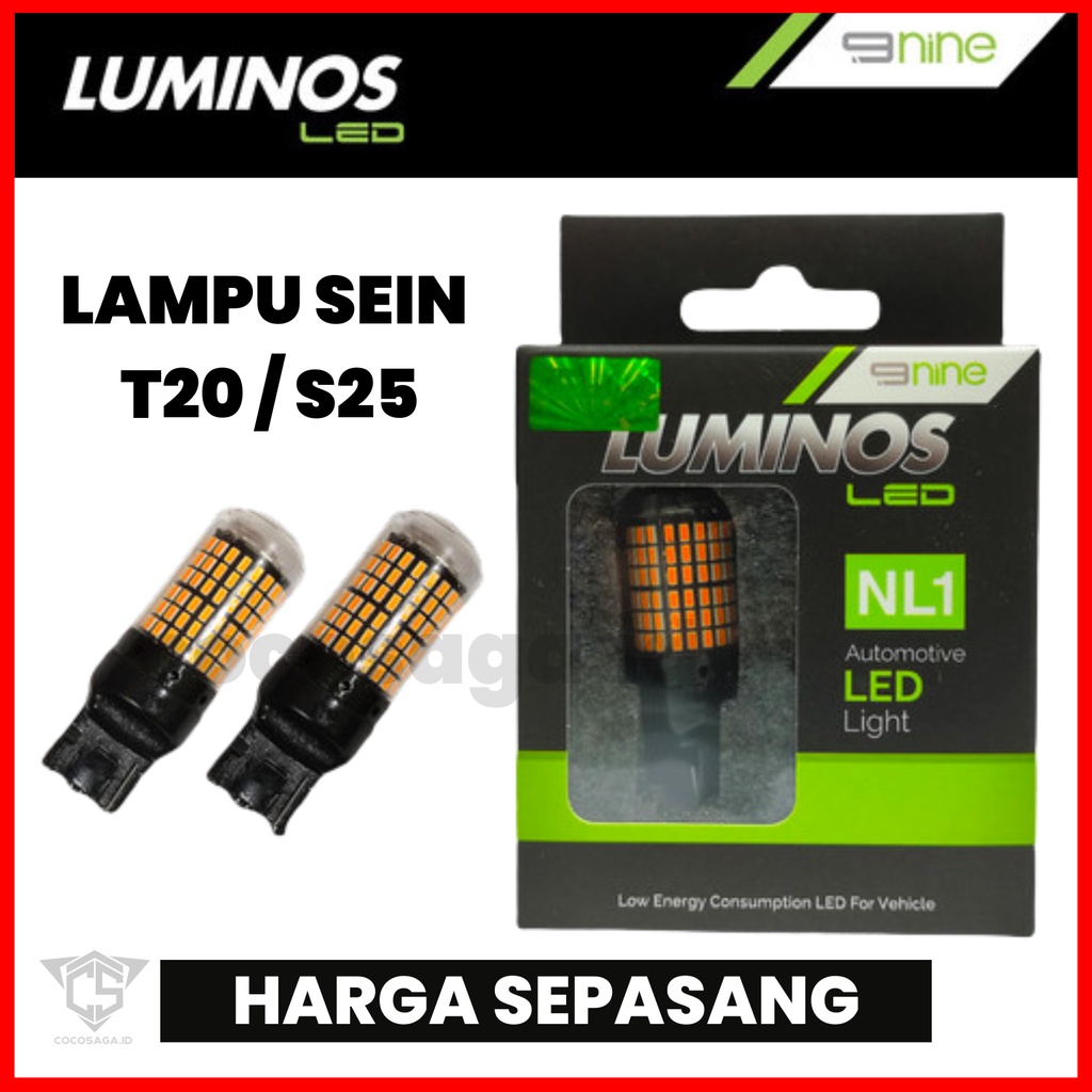 LED SEIN PREMIUM SUPER BRIGHT LUMINOS - 'Sein Dajjal' - T20/S25 144 mata canbus SUPER TERANG (HARGA SEPASANG)