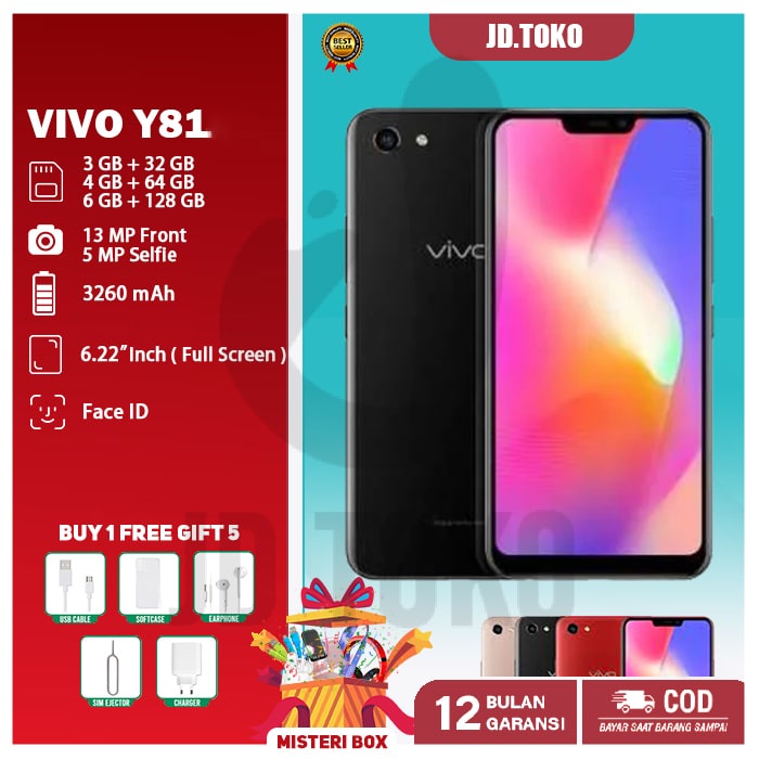 HP VIVO Y81s RAM 6/128GB 100% Garansi 1 Tahun