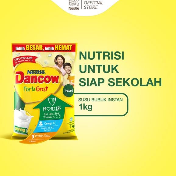 

☄️NEW✨ DANCOW Fortigro Susu Bubuk Susu Anak Instant Pouch 1kg .,.,