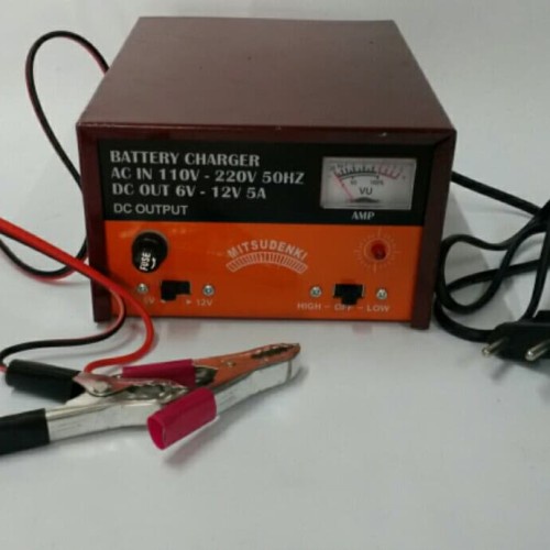 Charger 2 aki mitsudenki/ Cas Aki 10A 10 Ampere Mitsudenki