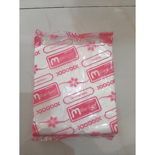 kantong kresek millenium putih ukuran 15