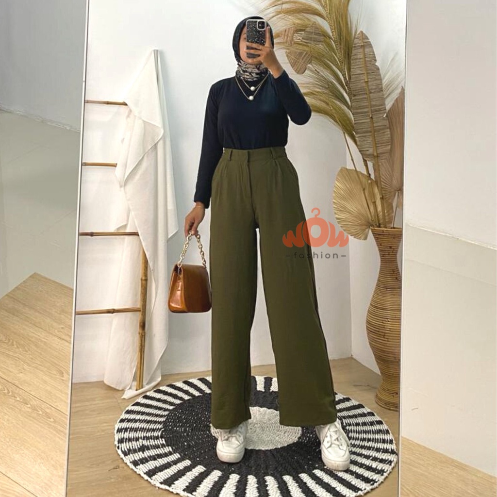 KALOA KULOT HAK KANCING RAYON CRINCLE PREMIUM WANIT