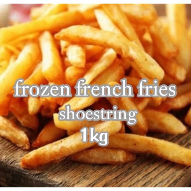 

Kentang Frozen 1kg Shoestring Crinkle 1/2kg