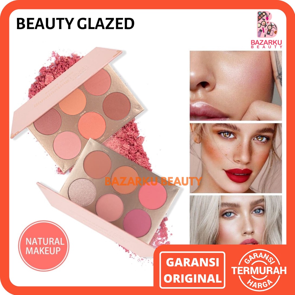 Beauty Glazed illuminating Blush Pressed 6 Colors Beauty Glazed Blush On Beauty Glazed BlushOn Beauty Glazed Blush Beauty Glazed