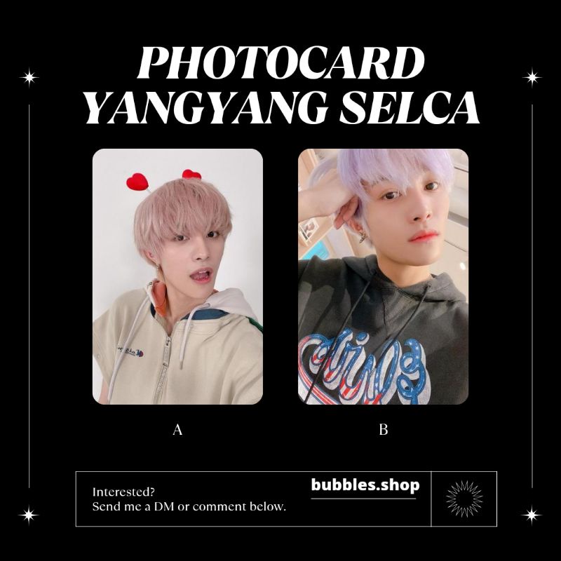 PHOTOCARD UNOFFICIAL YANGYANG WAYV SELCA