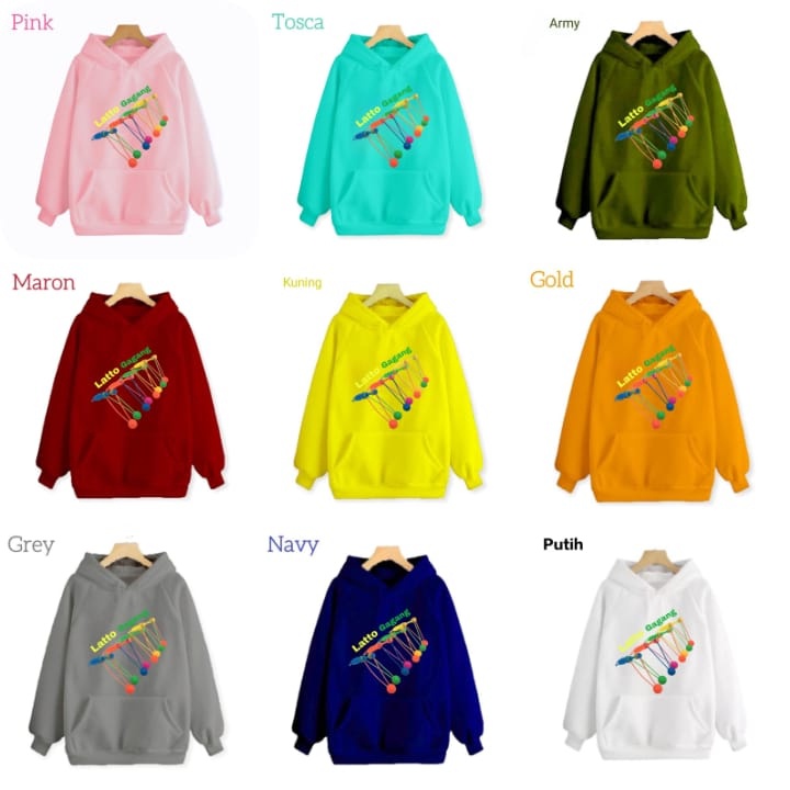 Hzl_outfit Hoodie Sweater Anak Latto Latto Gagang S.M.L.XL