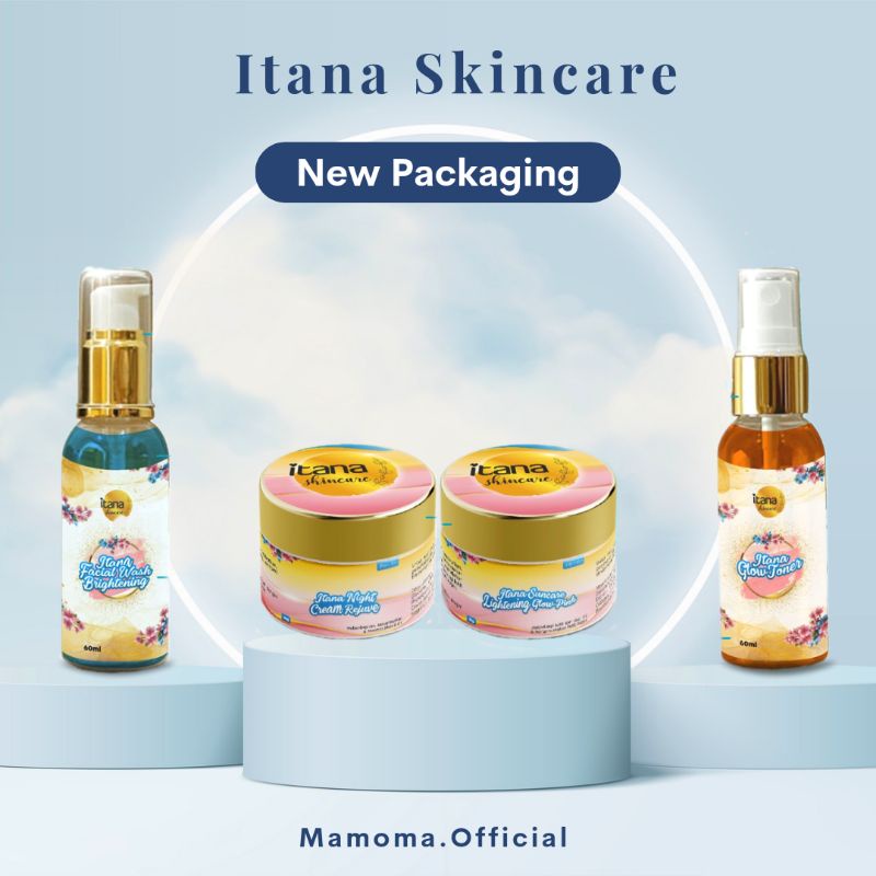 READY !!! Terbaru Paket Wajah Itana Skincare • Ecer Produk Itana • Sabun Itana  • Cream Siang Malam 
