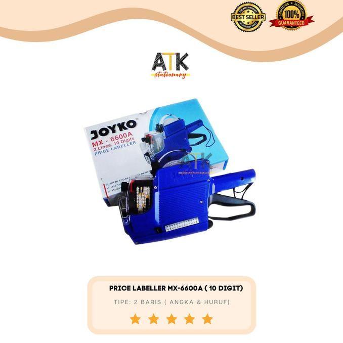

[best seller] Price Labeller 2 Baris Joyko ( Label Harga) MX-6600A atk