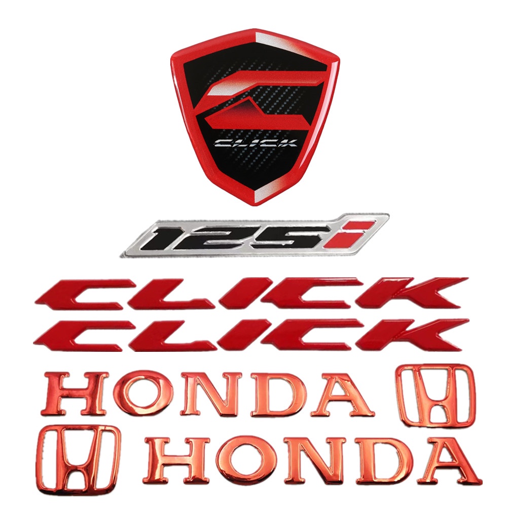 Untuk Honda Klik Stiker125 125i CLICK150i 150motor 3D Decal Tank Emblem Sticker Moto Body Tahan Air Decal