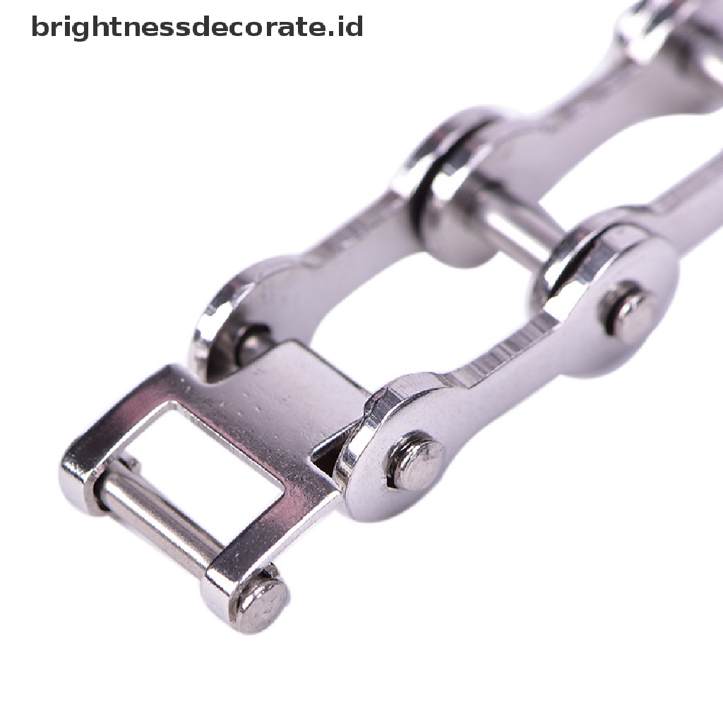 [Birth] Fashion Pria Stainless Steel Motor Sepeda Rantai Gelang Bangle Perhiasan Hadiah [ID]