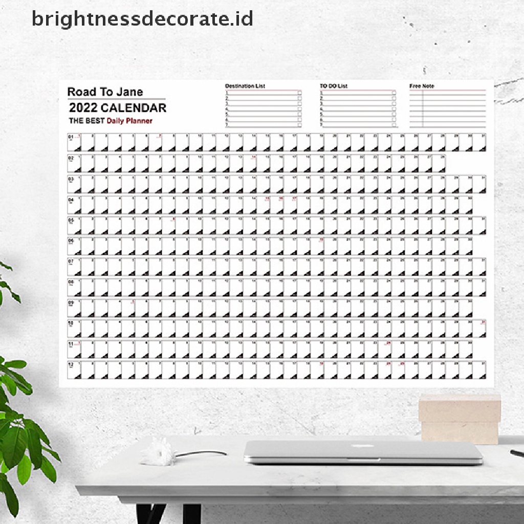 [Kelembahan] Kalender 2023kalender Simple Daily Jadwal Planner Sheet To Do List Gantung Tahunan Planner Tahunan Agenda Organizer Kantor [ID]