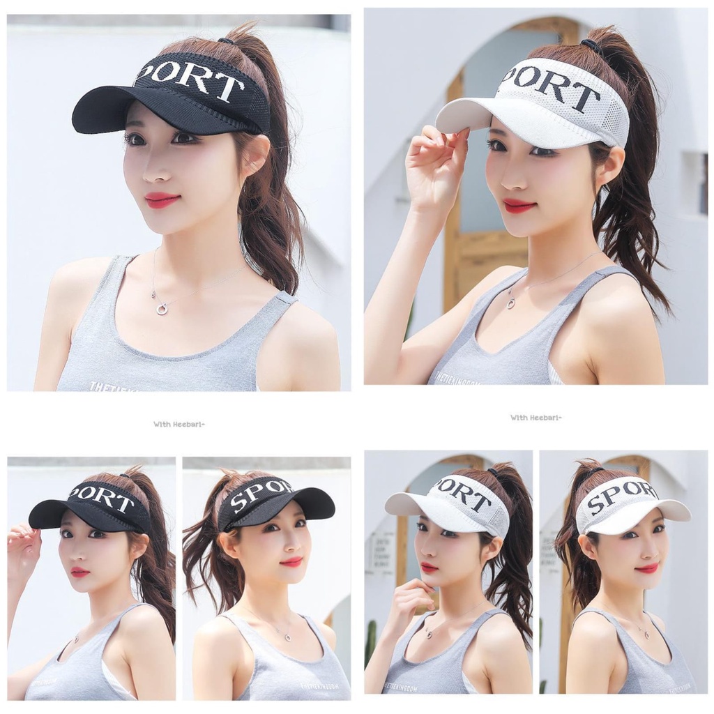 TOPI MATAHARI SPORT OUTDOORS FASHION HIGH QUALITY TEBAL WANITA PRIA ANTI UV