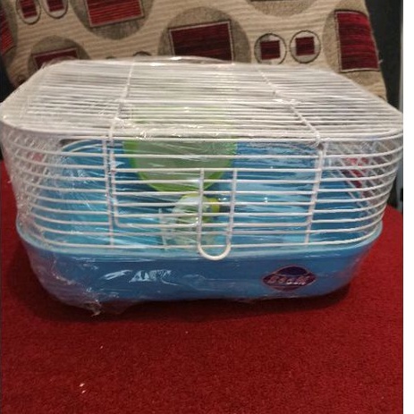 Kandang hamster lengkap dengan botol minum jogging wheel dan tempat makan