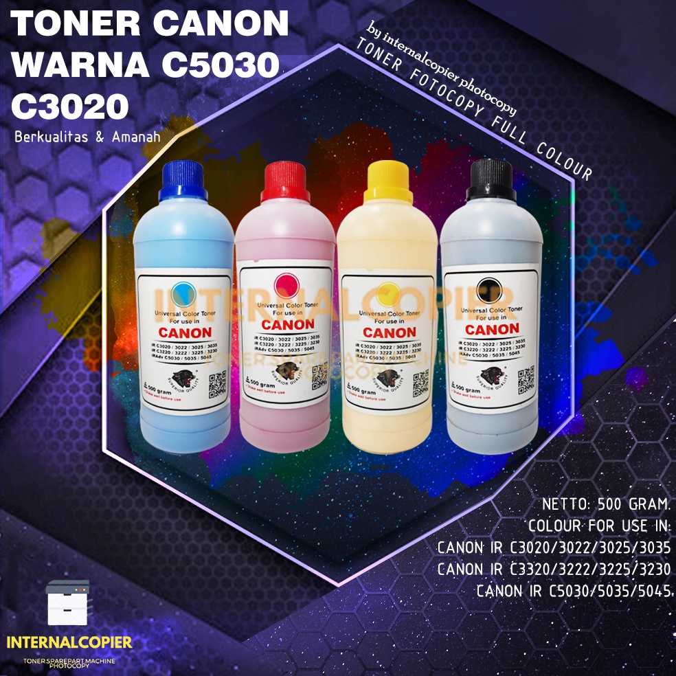 Toner Canon Fotokopi Warna Panther Ir C 3020 3022 3025 3035 3320 3222 3225 3230 5030 5035 5045