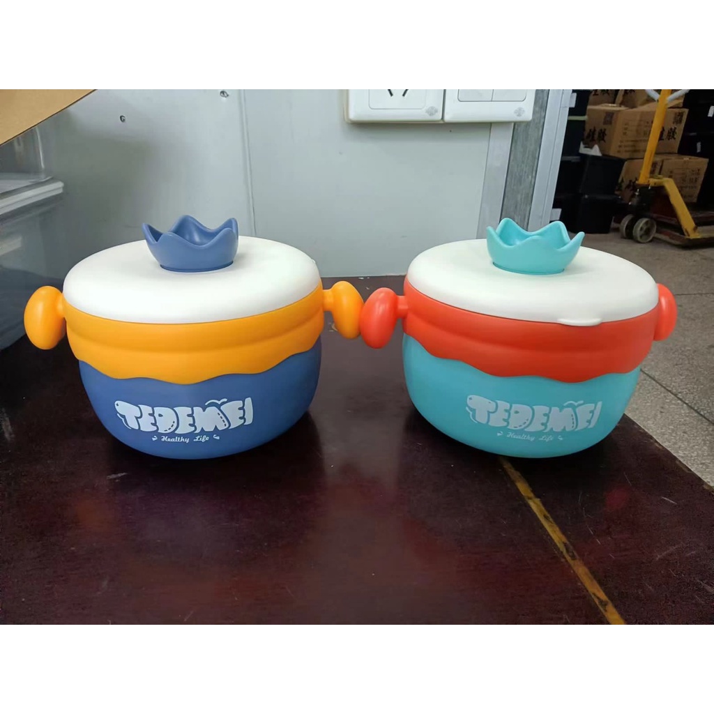 MANGKUK BAYI / BABY BOWL STAINLESS TEDEMEI 6128 KAPASITAS 400ML