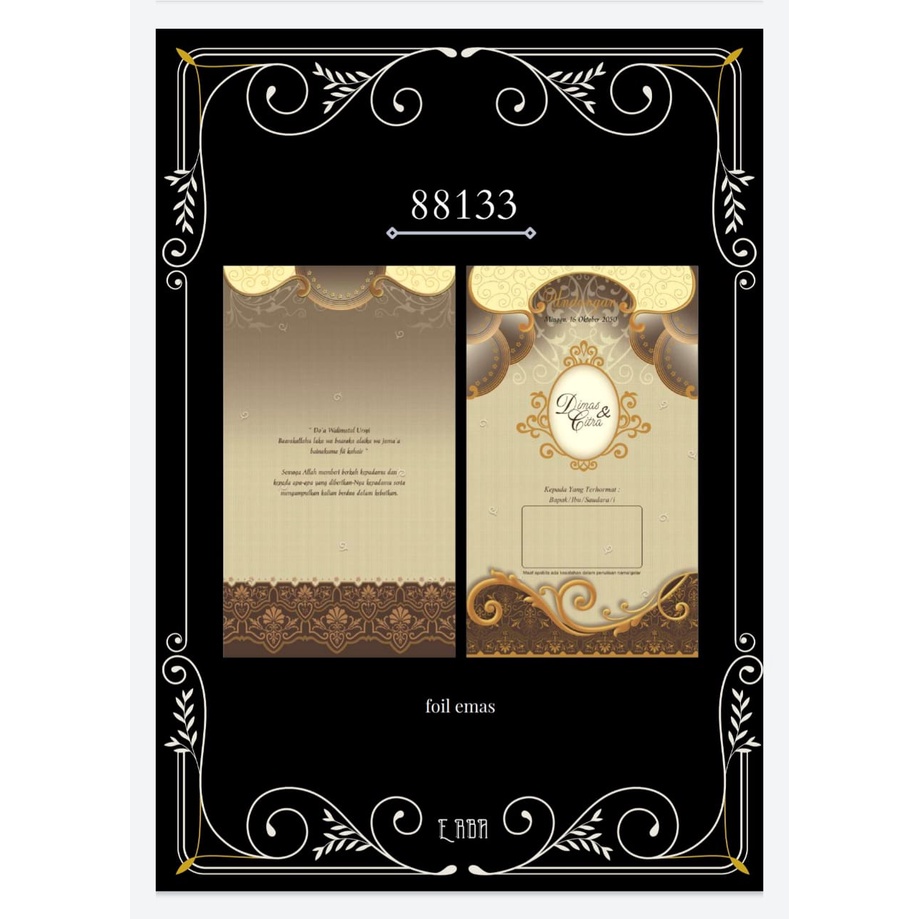 UNDANGAN PERNIKAHAN Erba 88133