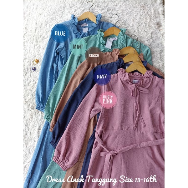 Gamis Anak Tanggung Cringkle Kriwil (13th-16th)
