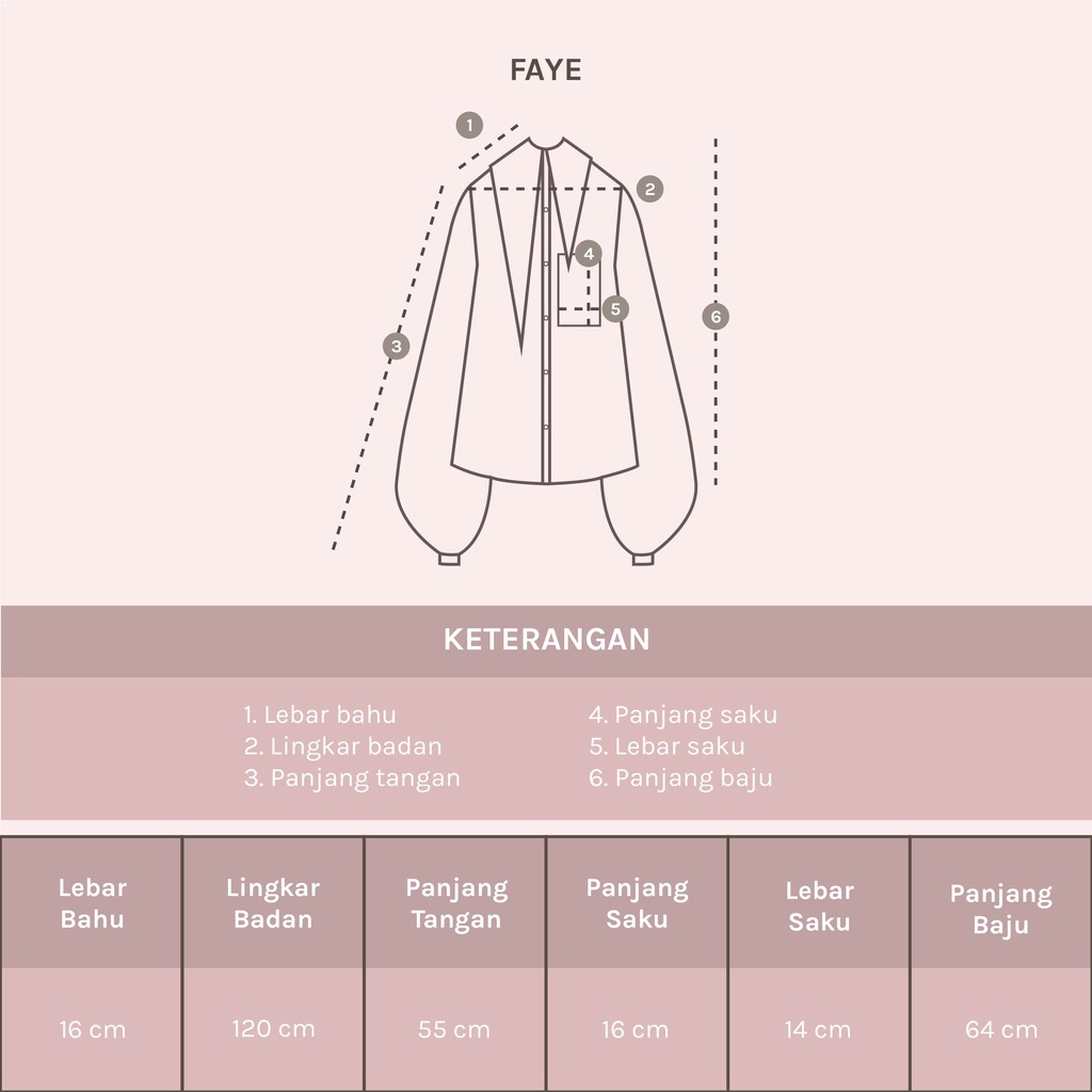 Lozy Hijab - Faye Collar Shirt (Kemeja Basic Kerah Unik)