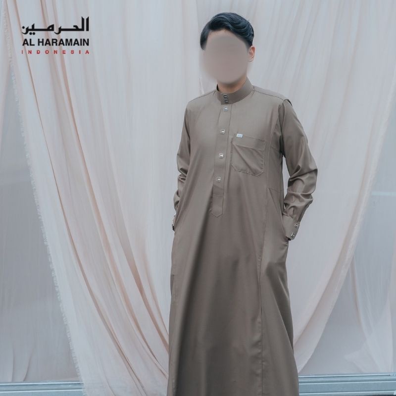 Gamis Jubah Pria Al Haramain Woll Manset Premium (07)